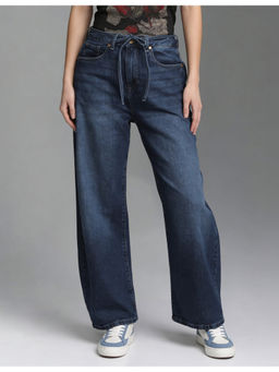 Flying Machine - High Rise Barrel Fit Jeans
