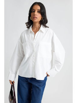 FREAKINS - White Oversized Shirt