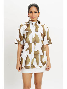 FREAKINS - Women Brown Printed Shirt