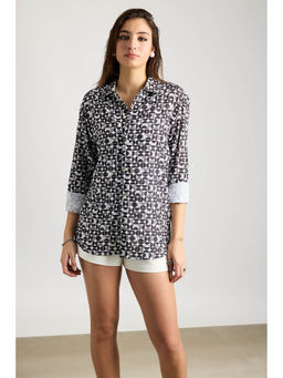 FREAKINS - Full Sleeves Avant-Garde Printed Women Shirt