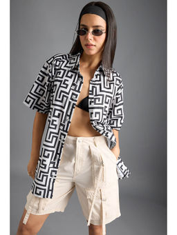 FREAKINS - Maze Printed Women Resort Shirt