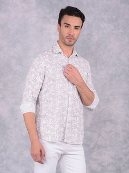 CRIMSOUNE CLUB - Men Multi Color Printed Pure Cotton Shirt