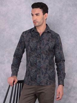 CRIMSOUNE CLUB - Men Multi-Color Floral Print Shirt
