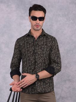 CRIMSOUNE CLUB - Men Multi-Color Printed Pure Cotton Shirt