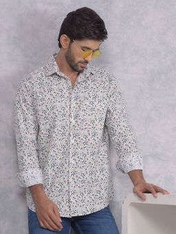 CRIMSOUNE CLUB - Men Multi-Color Floral Print Shirt