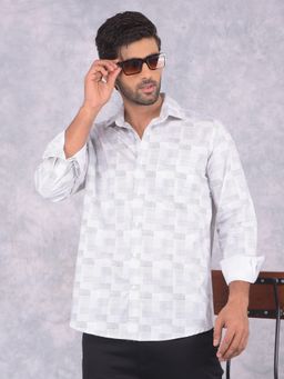 CRIMSOUNE CLUB - Men Grey Printed Shirt
