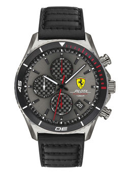 Scuderia Ferrari - Grey Leather Watch