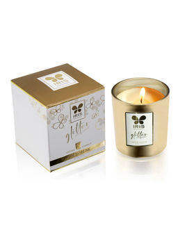 Iris - Gold Glass Votive Single Pack
