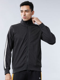HIGHLANDER - Men Charcoal Black Solid Jacket