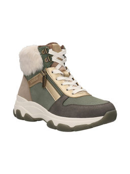 BAGATT - Yoko Revo Dark Green Women High Top Sneakers