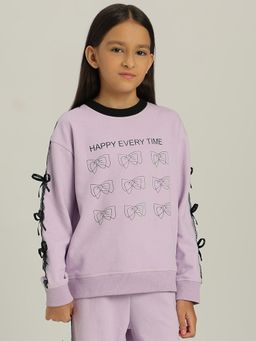 VERO MODA - Girl's Bow Detail Sweatshirt