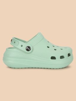 Yoho - Green High Heel Clogs for Women