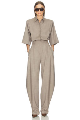 The Andamane - Axel Padded Shoulder Jumpsuit