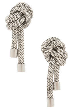 AREA - Crystal Knot Earrings