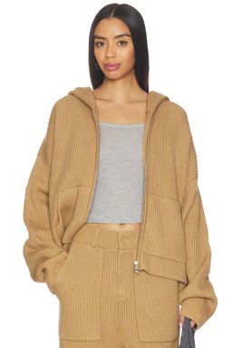 Aya Muse - Knit Zip Up Hoodie