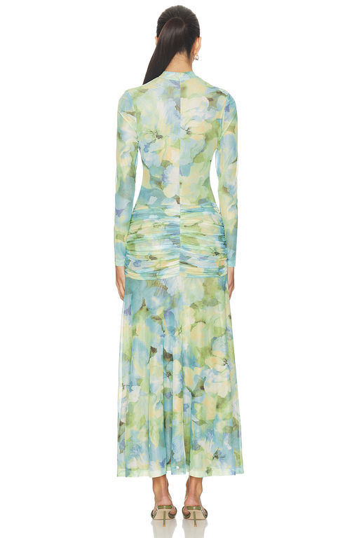 bardot lea mesh dress Lea Printed Mesh Dress In Snake Skin