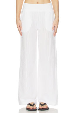 Bobi by Revolve - Wide Leg Pant Smocked
