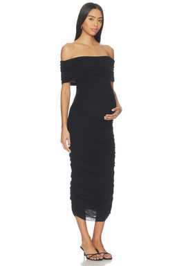 BUMPSUIT - Sleeveless Off The Shoulder Mesh Dress