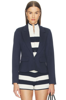 Central Park West - Chelsea Rugby Stripe Sweater Dickey Jacket