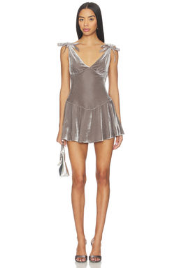 GUIZIO - Bow Detail Mini Dress