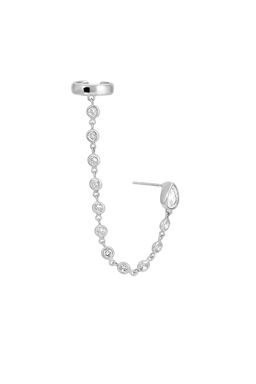Ettika - Ear Cuff Crystal Chain Stud