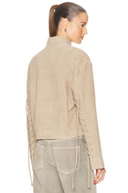 GRLFRND - Annika Suede Lace Up Jacket