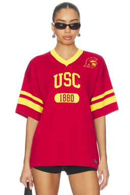 Hype and Vice - University Of Southern California Knitted Jersey Tee