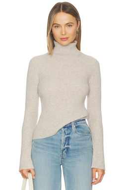 James Perse - Ribbed Funnel Neck Sweater