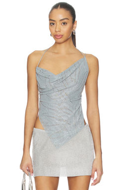 Jaded London - Rhinestone Cowl Backless Top