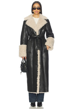 LAMARQUE - Polly Faux Fur Trench Coat