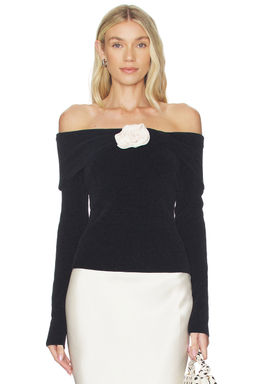 Lovers and Friends - Eliana Rosette Off The Shoulder Sweater