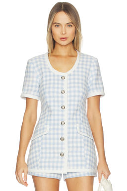 Maude Club - Frances Jacket in Light Blue Gingham