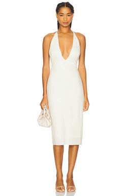 Milkwhite - x REVOLVE Midi Dress With V Neckline