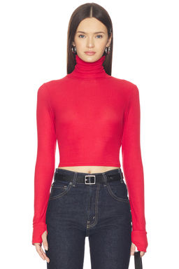 Michael Lauren - Cormac Turtleneck Crop Top