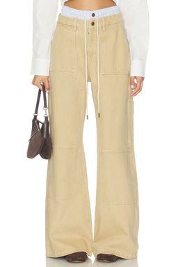 Monse - Double Waistband Wide Leg Pant
