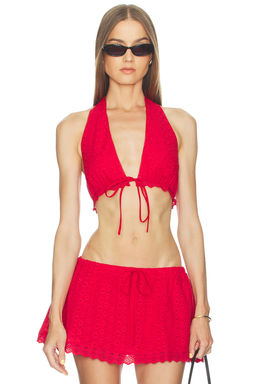 NIA - x REVOLVE Eyelet Halter Top