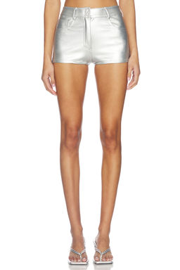 Norma Kamali - High Waist Jean Short