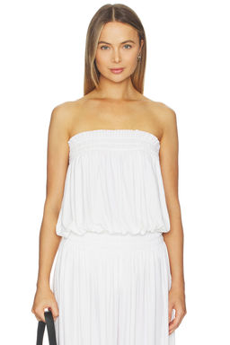 Norma Kamali - Strapless Peasant Bodysuit