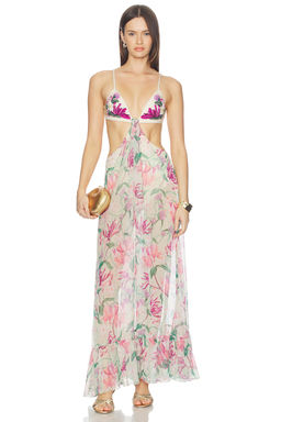 Patbo - Honey Flower Embroidered Beach Dress