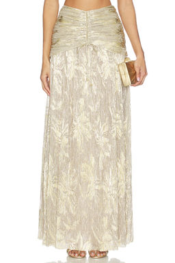 Patbo - Golden Dust Lurex Maxi Skirt