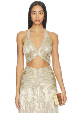 Patbo - Golden Dust Lurex Top
