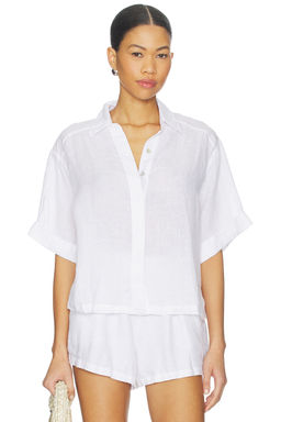 PQ - Linen Button Up Top