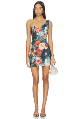 Prabal Gurung - Asymmetrical Shoulder Mini Dress