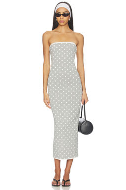 Rowen Rose - Polka Dots Bustier Dress