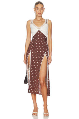 Rowen Rose - Polka Dots Long Dress