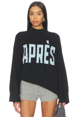 Sanctuary - Apres Intarsia High Mock Logo Sweater
