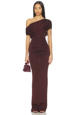self-portrait - Draped Knit Midi Dress