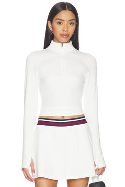 Splits59 - Stevie Active Rib Half Zip Waist Length Top