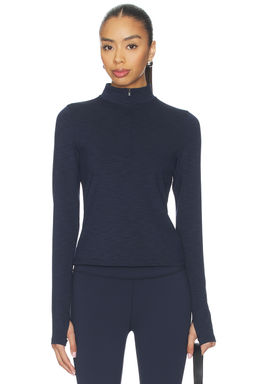 Splits59 - Stevie Active Rib Half Zip Waist Length Top