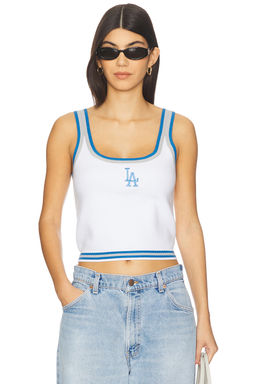 Terez - x REVOLVE Dodgers Crop Knit Tank Top